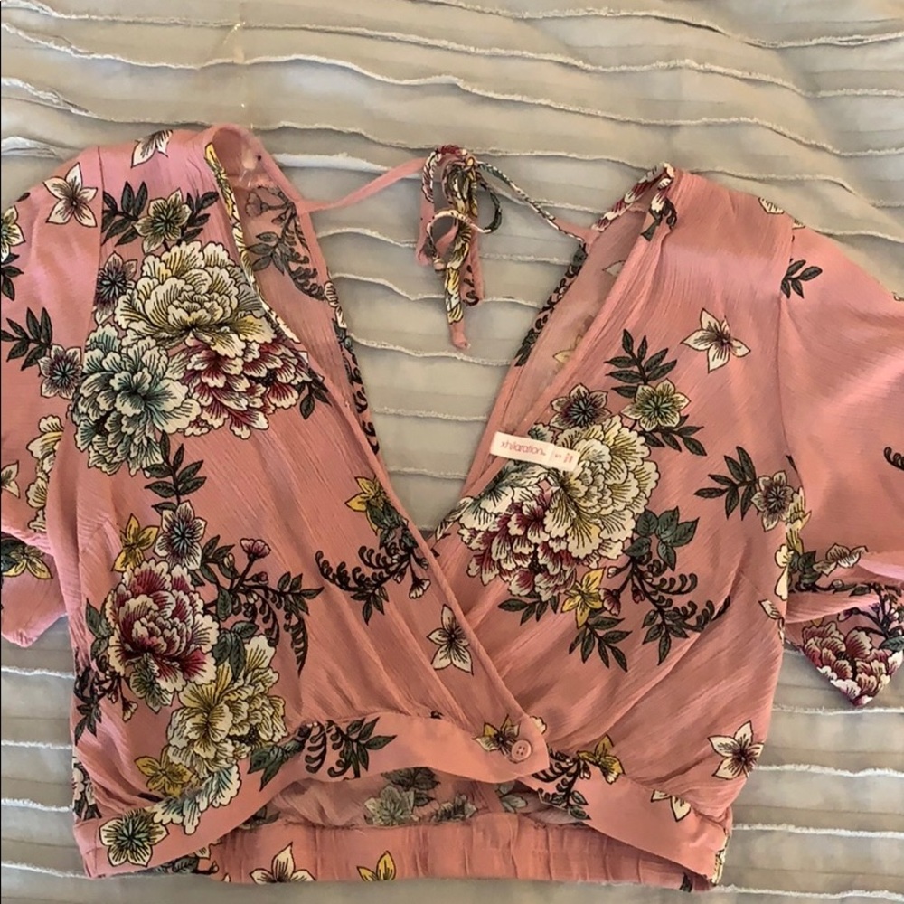 Floral crop top